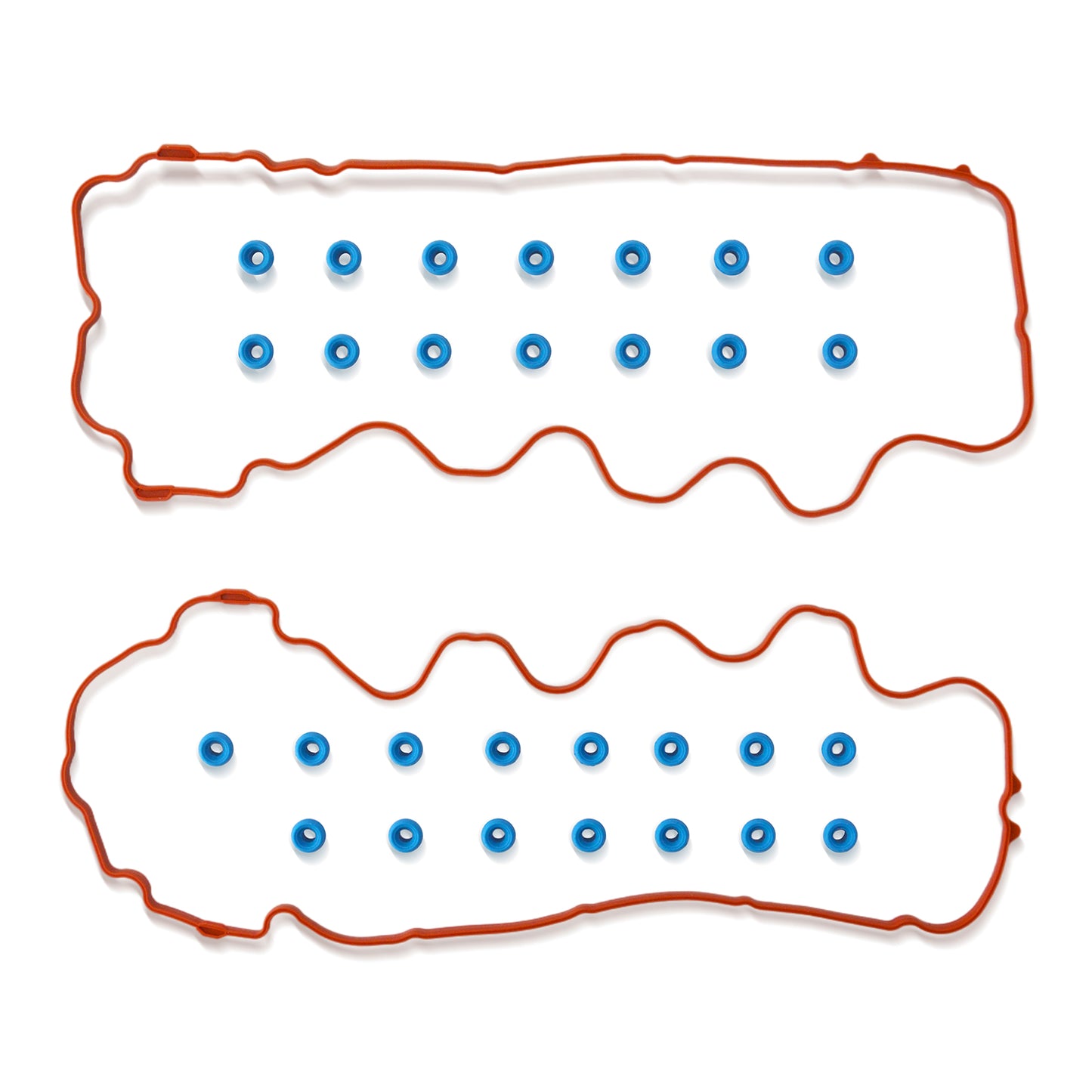 Engine Head Valve Cover Gasket Set Compatible with 2007-2014 Ford F150 F250 F350 Expedition Avanti Explorer Mustang Lincoln Mark LT Navigator Mercury Mountaineer 4.6L 5.4L VS50687R VS50433