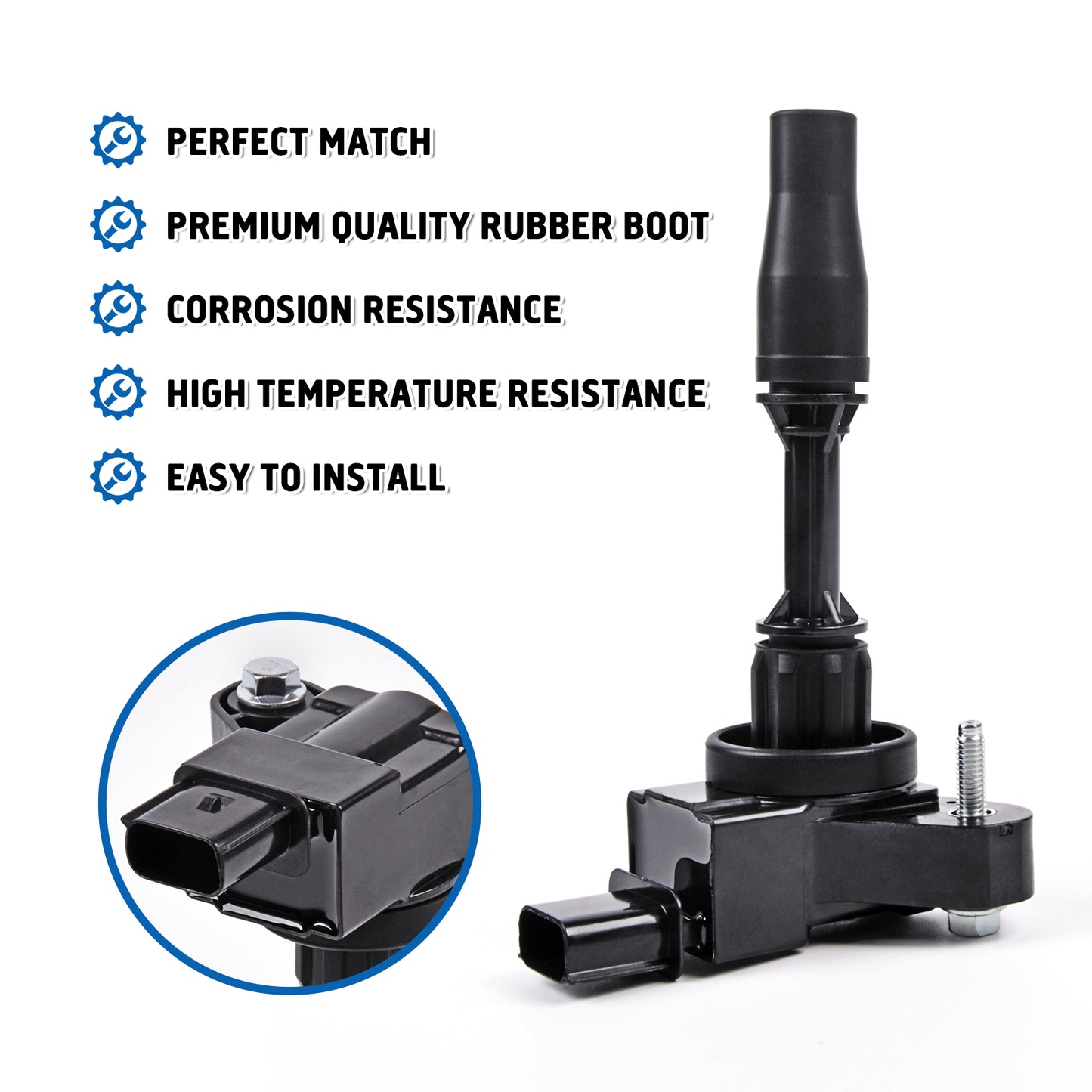 Ignition Coil Packs UF680 Set of 4 Fit for Chevy Malibu Impala Camaro Colorado Limited GMC Terrain Acadia Canyon Buick Regal Envision Cadillac ATS 2.0L 2.5L L4 Replaces 12654078 12652405 GN10682