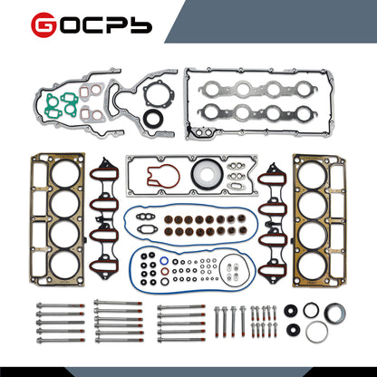 GOCPB Cylinder Head Gasket Set with Bolts Compatible with 2002-2011 Silverado Tahoe GMC Yukon Envoy Buick Cadillac 4.8L 5.3L HS9292PT-1, ES72173 (with Bolts)
