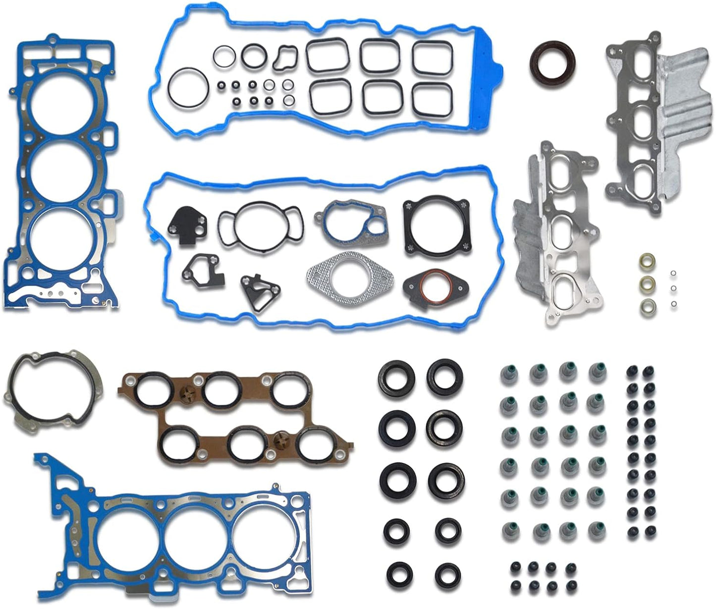 GOCPB Head Gasket Set Compatible with 2009 2010 2011 2012 2013 2014 2015 2016 Tranverse Buick Enclave GMC Arcadia 3.6L MA-9761294990 Head Gasket Bolts Set (No Bolt)