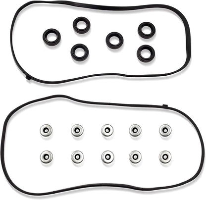 GOCPB Engine Valve Cover Gasket Compatible with 1997 1998 1999 2000 2001 2002 2003 2004 3.0 3.2 3.5L Pilot 2003-2004 3.5L V6 and Odyssey 2002 2003 3.5L Replacement for TL 99 00 01 02 03 3.2L VS50576R