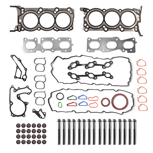 Engine Head Gasket Set Head Bolt Kit Compatible with Kia Sedona Sorento Cadenza 2012 2013 2014 2015 2016 2017 2018 Hyundai Azera Santa Fe 2010-2019 3.3L V6 OE 223113CGA0 23113CGB0 223113L100