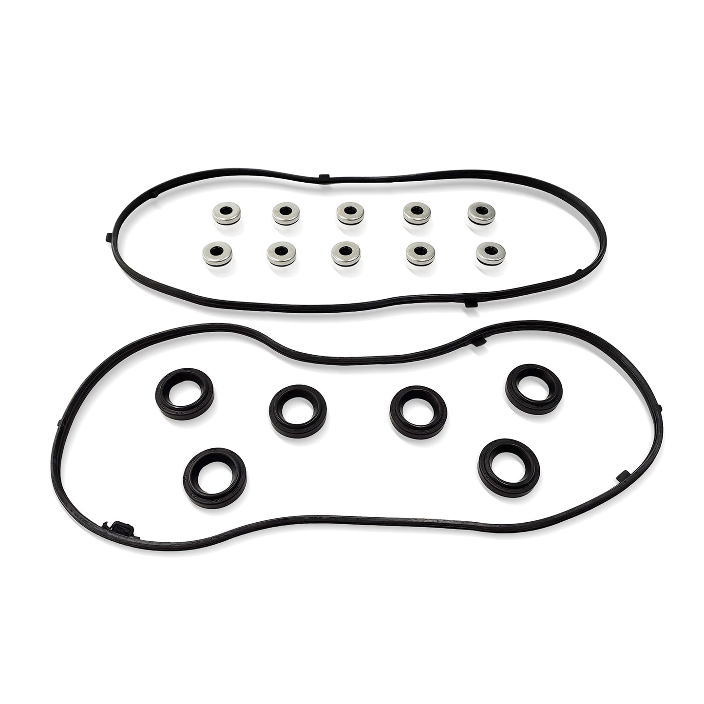 GOCPB Valve Cover Gasket & Bolt Kit VS50607R VC285G 0361708 Compatible with 2003-2009 Honda Accord Odyssey Pilot Ridgeline 2003-2008 Acura TL/MDX/RL 2004-2007 Saturn Vue 3.0L 3.5L V6