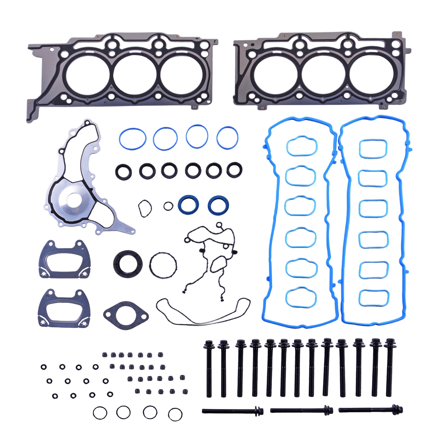 Engine Head Gaskets with Bolts Set HS26541PT Compatible with 2011-2016 Chr ysler 300 J eep Wrangler Dodge Charger Challenger Ram 1500 3.6L ES72467