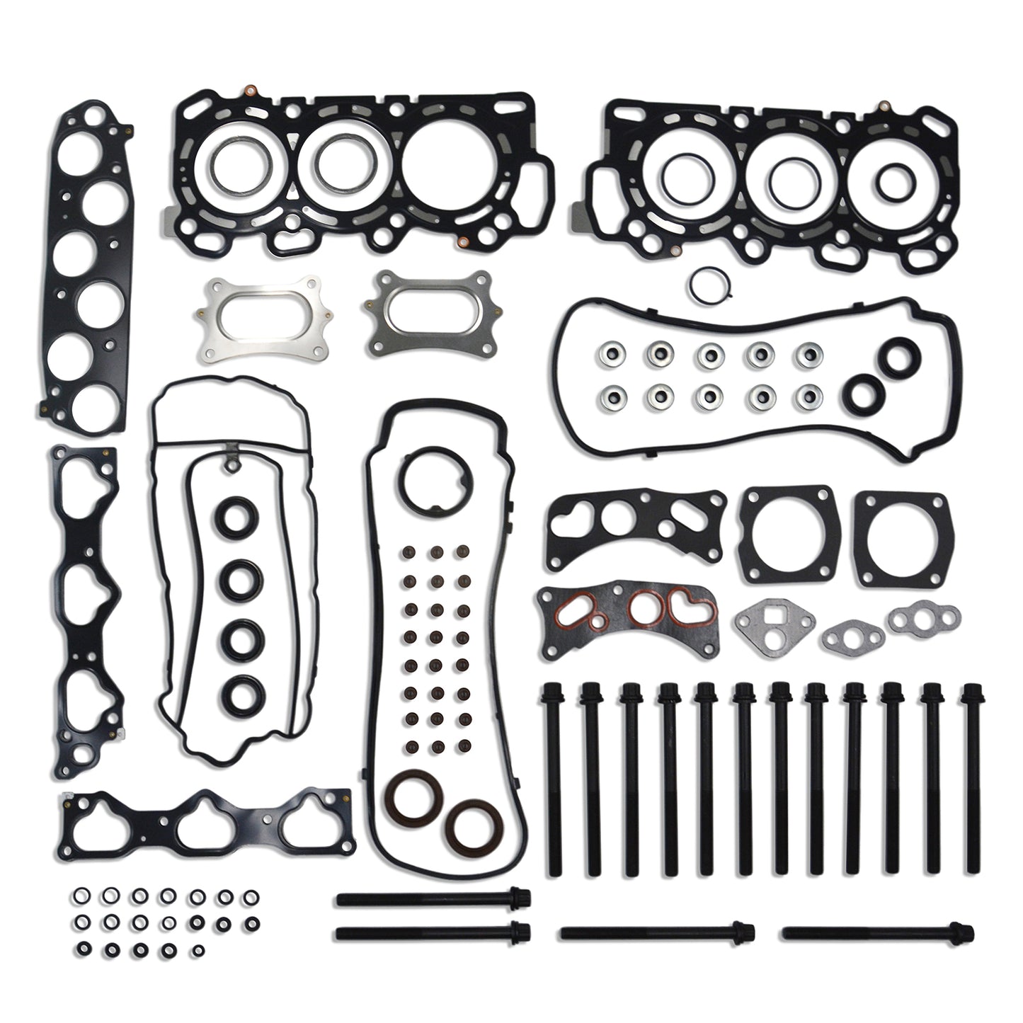 GOCPB Head Gasket Set with Head Bolt Kit Compatible with 2008-2017 Honda Accord 3.5L 3471cc V6 SOHC J35Y1 J35A7 HS26509PT ES71329-1 HGB268