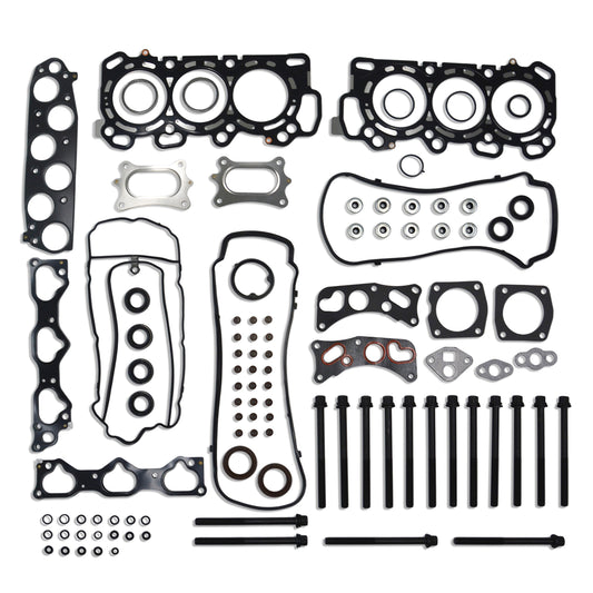 GOCPB Head Gasket Set with Head Bolt Kit Compatible with 2008-2017 Honda Accord 3.5L 3471cc V6 SOHC J35Y1 J35A7 HS26509PT ES71329-1 HGB268