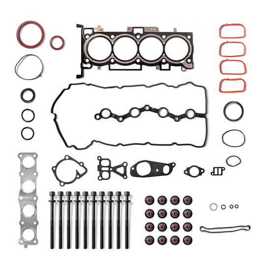 Engine Cylinder Head Gasket Set with Head Bolts Compatible with 2011 2012 2013 2014 2015 Hyundai Santa Fe Sport Sonata Tucson Kia Optima Sorento Sportage 2.4 L 2359CC L4 DOHC HS54741B CS26333-1