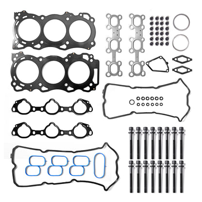 Head Gasket Set with Bolts Kit Compatible with 2005-2020 Nissan Frontier Pathfinder Xterra NV 1500 2500 3500 Suzuki Equator 4.0 L DOHC VQ40DE Head Gasket Kit HS26370PT ES72900