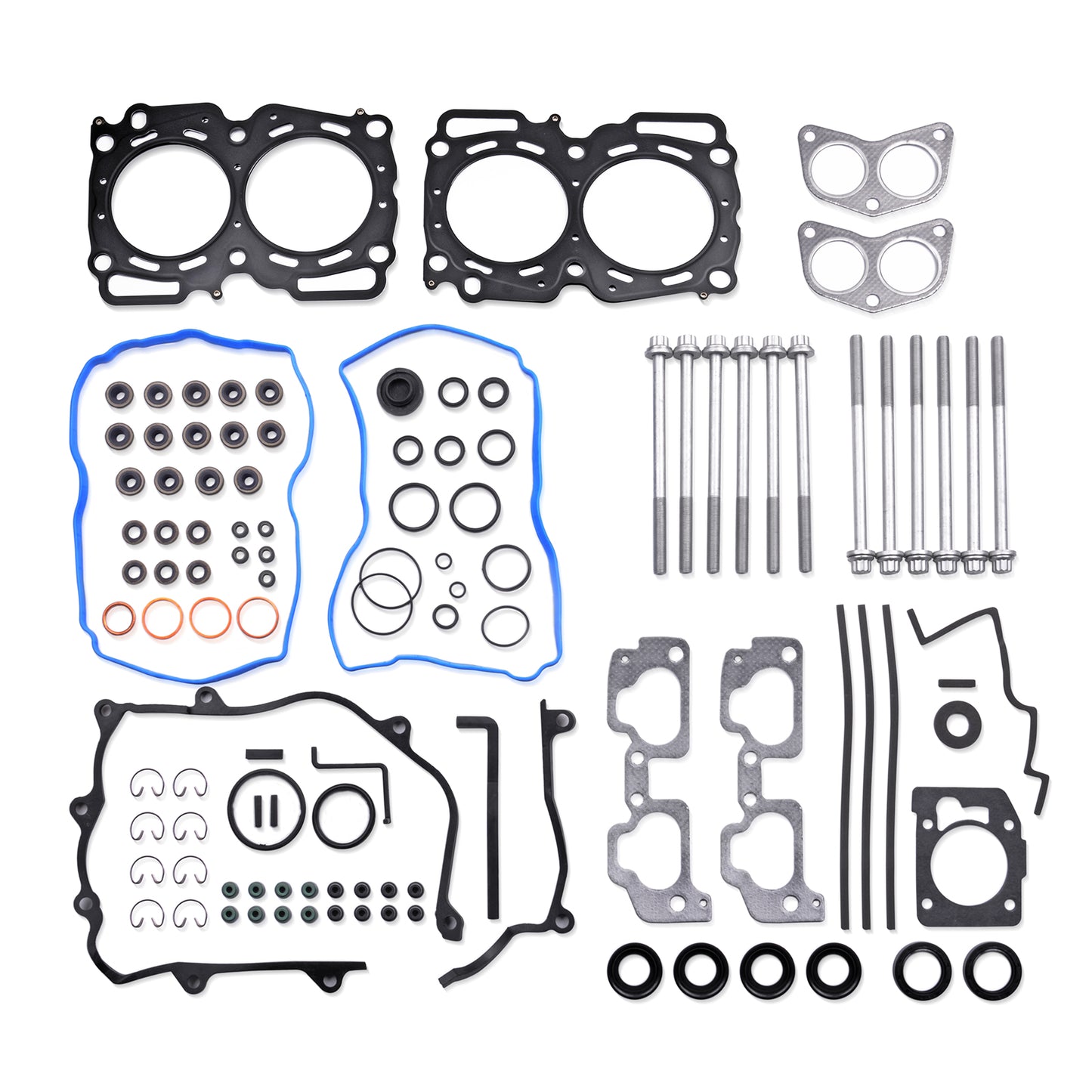 Engine Cylinder Head Gasket Set with Bolts Compatible with for Subaru Baja 2003-2006 for Subaru Forester 1999-2010