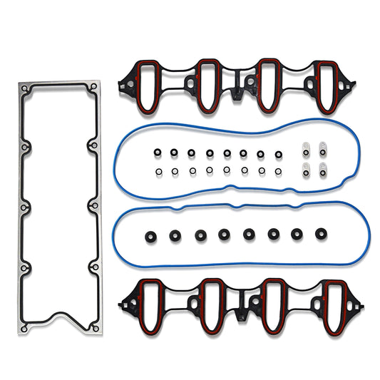 GOCPB Intake Manifold Gasket Set Compatible with 1999-2009 Chevrolet Avalanche Express GMC Sierra 1500 GMC Yukon 4.8 L 5.3 L 6.0 L MIS16340 MS98016T MS18145 MS50049