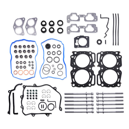 Engine Cylinder Head Gasket Set with Bolts Compatible with 2001-2004 Legacy Subaru Baja 2003-2006 for Subaru Forester 1999-2011 EJ253 EJ25 EJ251 HGS715 HS26170PT1