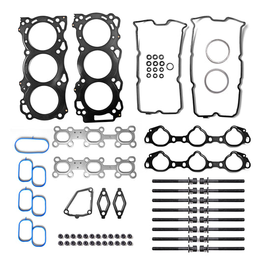 Head Gasket Set with Bolts Kit Compatible with 2005-2020 Nissan Frontier Pathfinder Xterra NV 1500 2500 3500 Suzuki Equator 4.0 L DOHC VQ40DE Head Gasket Kit HS26370PT ES72900