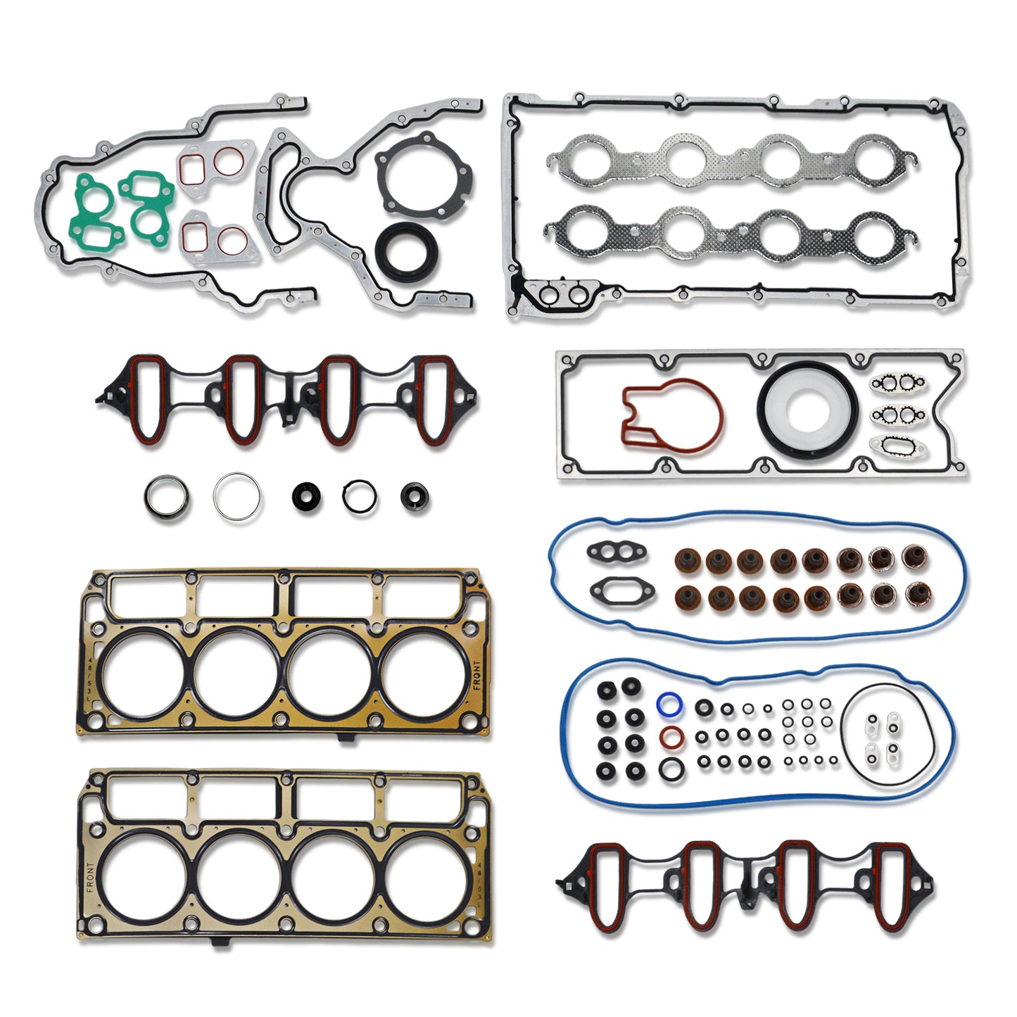 GOCPB Cylinder Head Gasket Set Compatible with 2002-2011 Silverado Tahoe GMC Yukon Envoy Buick Cadillac 4.8 L 5.3 L CS9284 HS26191PT (No Bolts)