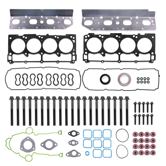 Full Cylinder Gasket Set with Head Bolts Compatible with Chrysler 300 Dodge Challenger Charger Durango Ram 1500 2500 3500 Grand Cherokee 5.7L V8 Replace ES72200 HS26423PT TCS46169