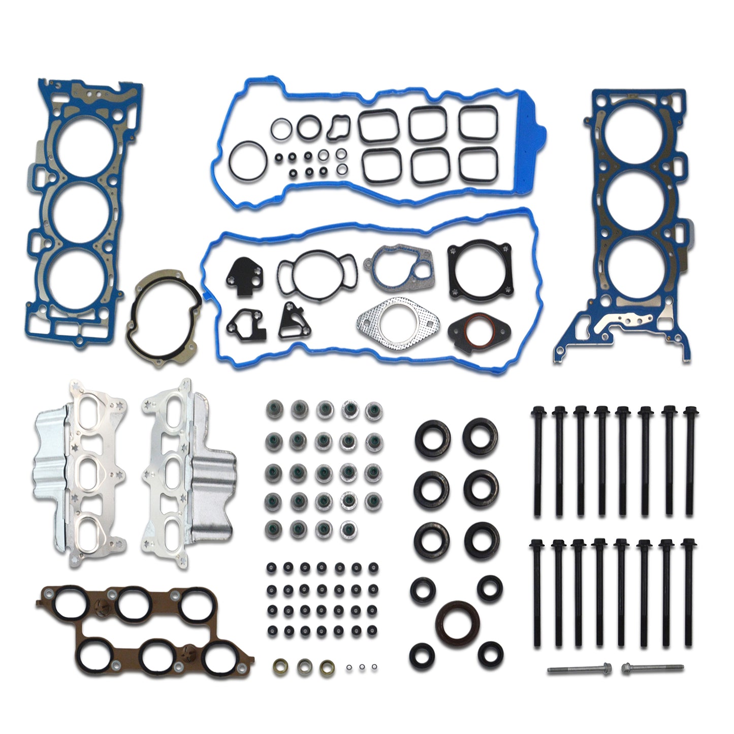 GOCPB Head Gasket Set with Bolts Compatible with 2009 2010 2011 2012 2013 2014 2015 2016 Tranverse Buick Enclave GMC Arcadia 3.6 L MA-9761294990 Head Gasket Bolts Set (with Bolts)