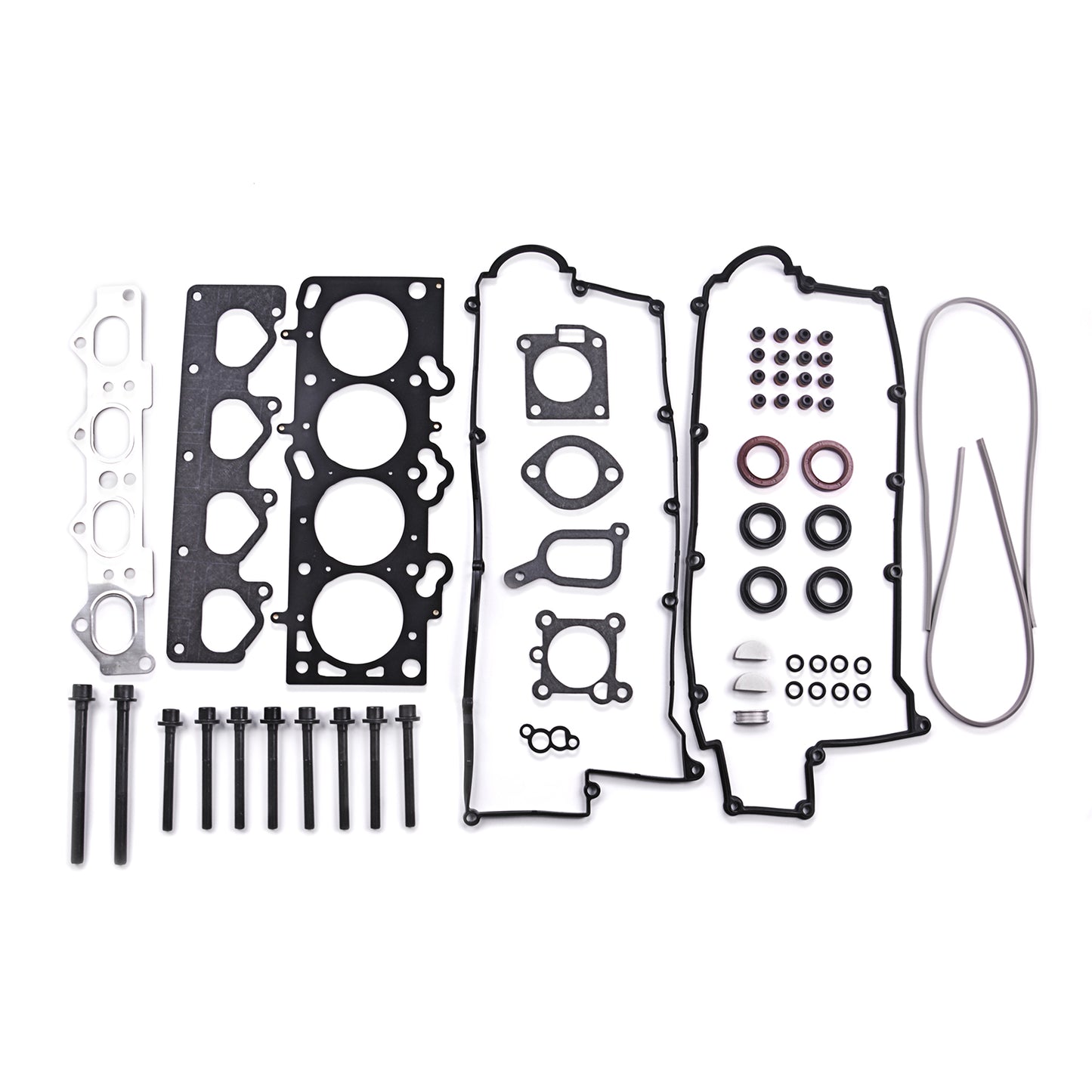 GOCPB Engine Head Gasket Set Head Bolt Kit Compatible with 2001-2010 Hyundai Tucson Tiburon Elantra Soul Spectra Spectra5 Sportage DOHC L4 16V 1975cc 2.0 L HS26181PT ES71313 HS26181PT-1 HBK124