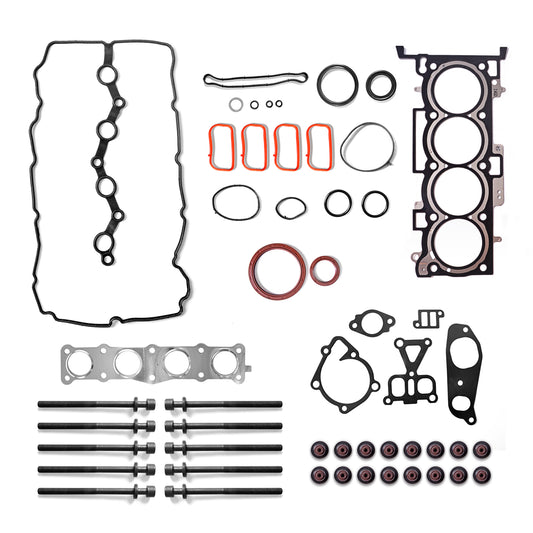 Engine Cylinder Head Gasket Set with Head Bolts Compatible with 2011 2012 2013 2014 2015 Hyundai Santa Fe Sport Sonata Tucson Kia Optima Sorento Sportage 2.4 L 2359CC L4 DOHC HS54741B CS26333-1