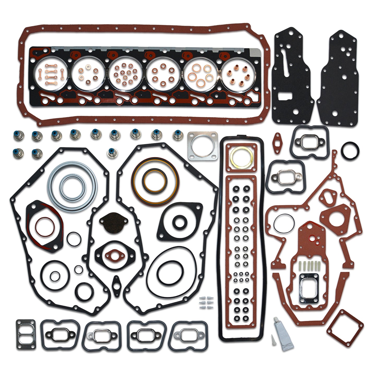 GOCPB Full Head Gasket Set Compatible with Cummins Diesel 5.9 L 12V 6BT 1989 1990 1991 1992 1993 1994 1995 1996 1997 1998 EH50020 KBCSFGT6B KBCSFGT6B