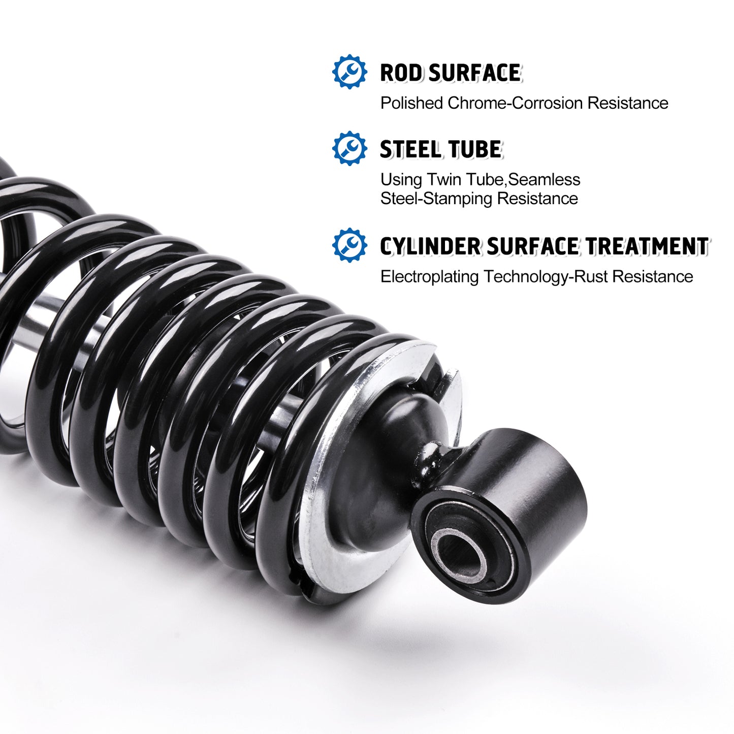 Front Left Right Shock Absorber Compatible with Can-Am ATV 2010-2012 Outlander 650/MAX 650 STD XT XT-P 2010-2012 Outlander 800/MAX 800 STD XT XT-P LTD Monotube Shocks Absorber 706201110 2 pcs