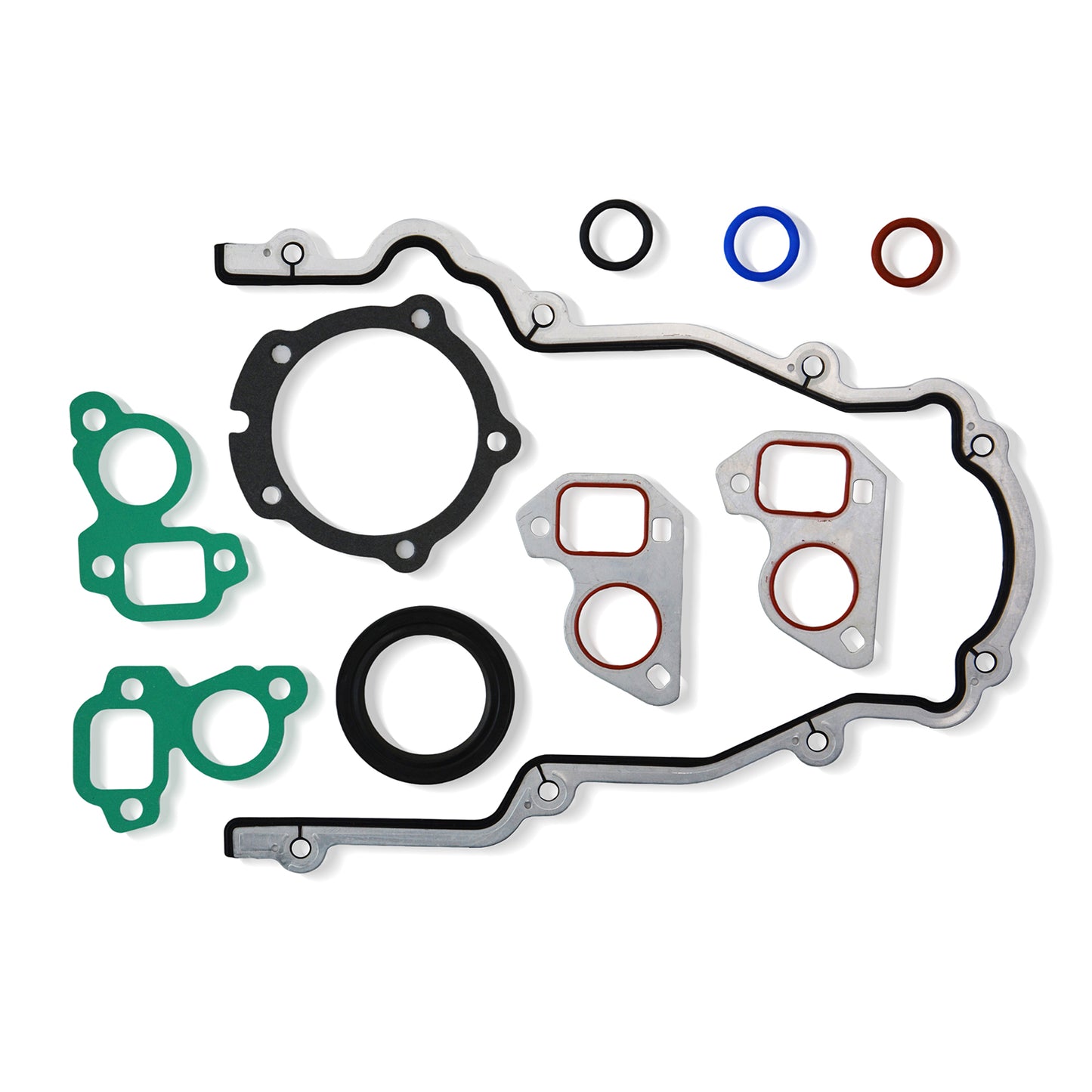 GOCPB Timing Cover Gasket Set - Compatible with 4.8L 5.3L 5.7L 6.0L 6.2L Chevy Silverado, Suburban Tahoe GMC Sierra Yukon, Savana, Cadillac Escalade - Replace 12633904 TCS45993