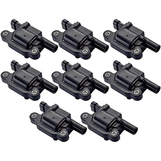 Ignition Coil Pack Set of 8 Compatible with 2007-2014 Chevy Cadillac GMC Pontiac 5.3L 6.0L V8 Engine G8 Grand Prix H3 Silverado Tahoe Yukon Impala 12611424 12570616 D510C UF413