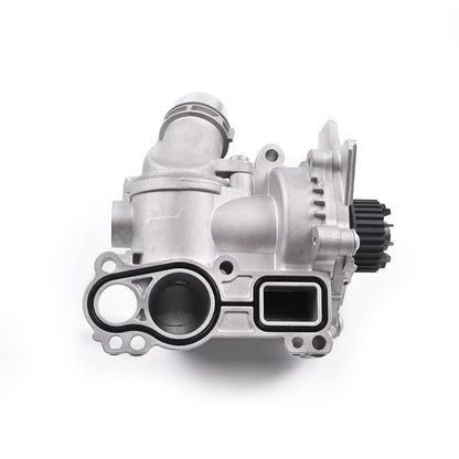 Electric Engine Water Pump Thermostat Housing Assembly Compatible with 2008-2016 Audi A3 A4 A5 A6 Q3 Q5 TT Quattro Allroad VW Jetta Tiguan Passat Beetle 2.0 L 06H121026CQ 06H121026AB