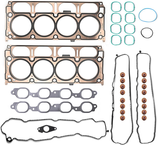 GOCPB Cylinder Head Gasket Set Compatible with 2014-2020 Chevrolet Silverado 1500 Suburban Tahoe GMC Sierra 1500 Limited Yukon Yukon XL 5.3L V8 OHV Naturally Aspirated L83 HS54996 HS26744PT