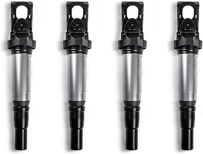 Set of 4 Ignition Coil Pack 1.6 L Compatible with Mini Cooper 2007 2008 2009 2010 2011 2012 2013 Cooper Countryman 2011-2016 Cooper Paceman 2013 2014 2015 2016 Replacement for UF598 12137575010