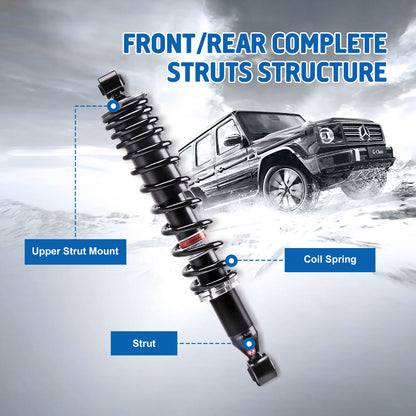 Front Left Right Shock Absorber Compatible with Can-Am ATV 2010-2012 Outlander 650/MAX 650 STD XT XT-P 2010-2012 Outlander 800/MAX 800 STD XT XT-P LTD Monotube Shocks Absorber 706201110 2 pcs
