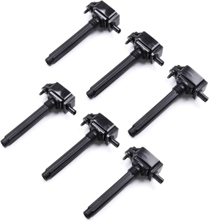 Set of 6 Ignition Coil Pack Compatible with 2011 2012 2013 2014 2015 2016 2017 2018 Ram Chrysler Jeep Dodge Durango 300 Town Country Grand Cherokee Wrangler Charger Journey 3.6 V6 UF648