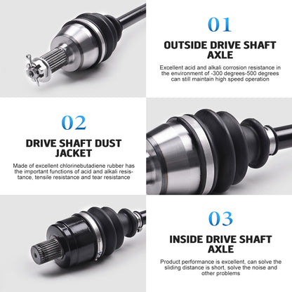 KLV Rear Right Drive Shaft CV Axle Compatible with 2019 2020 2021 2022 2023 Can-Am Outlander 650 1000R 850 Renegade 570 XMR 705503025 705503024 705502713 705502712 1 Set (Rear Right Left)