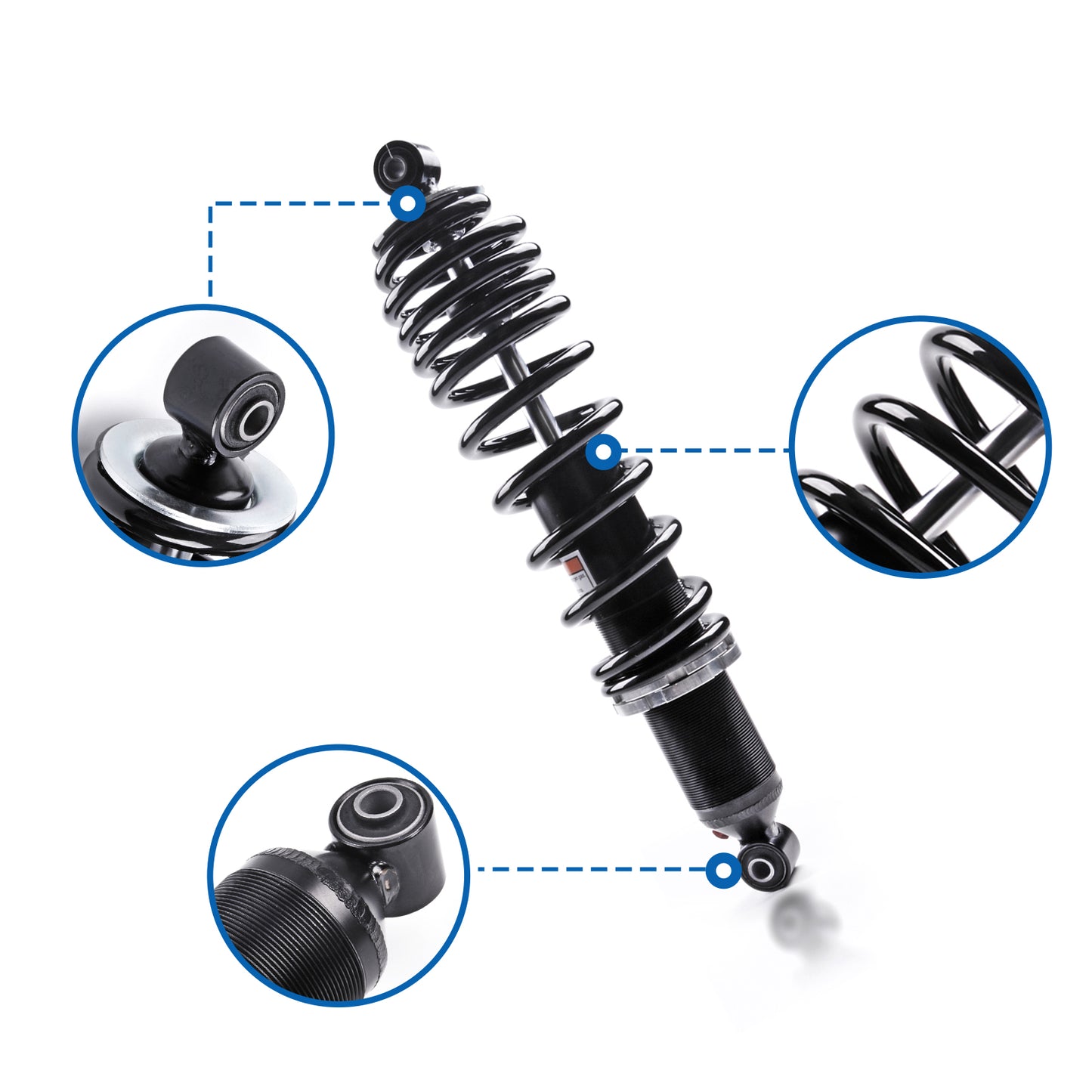 Front Left Right Shock Absorber Compatible with Can-Am ATV 2010-2012 Outlander 650/MAX 650 STD XT XT-P 2010-2012 Outlander 800/MAX 800 STD XT XT-P LTD Monotube Shocks Absorber 706201110 2 pcs
