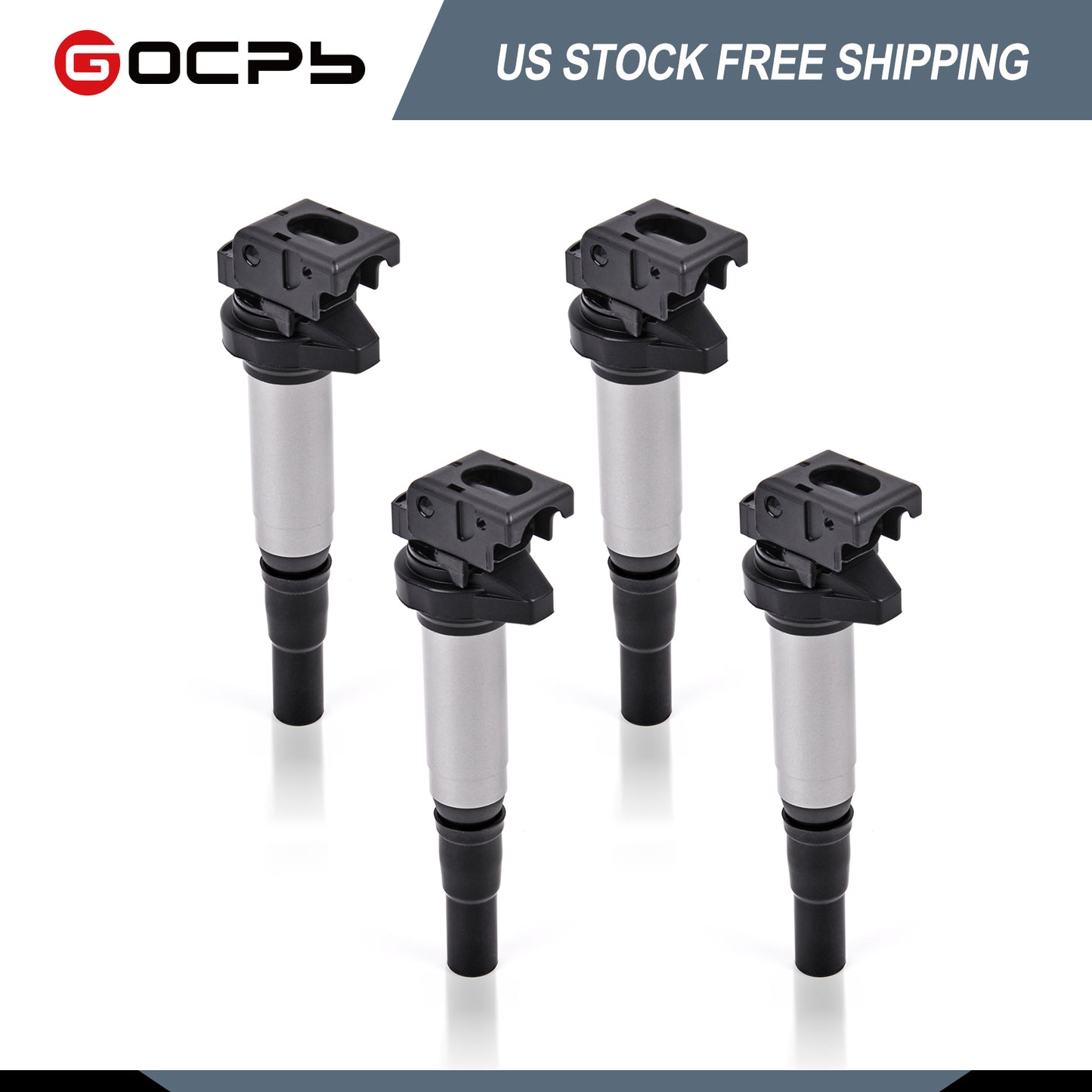 Set of 4 Ignition Coil Pack 1.6 L Compatible with Mini Cooper 2007 2008 2009 2010 2011 2012 2013 Cooper Countryman 2011-2016 Cooper Paceman 2013 2014 2015 2016 Replacement for UF598 12137575010