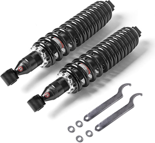 Rear Left/Right Shock Absorbers Compatible with 2006 2007 2008 2009 Yamaha Rhino 450 4x4 YXR450 BR 2005 2006 2007 Rhino 660 Rear Monotube Shocks Replaces OEM# 5UG-F2210-11-00 5UG-F2210-10-00 2pcs