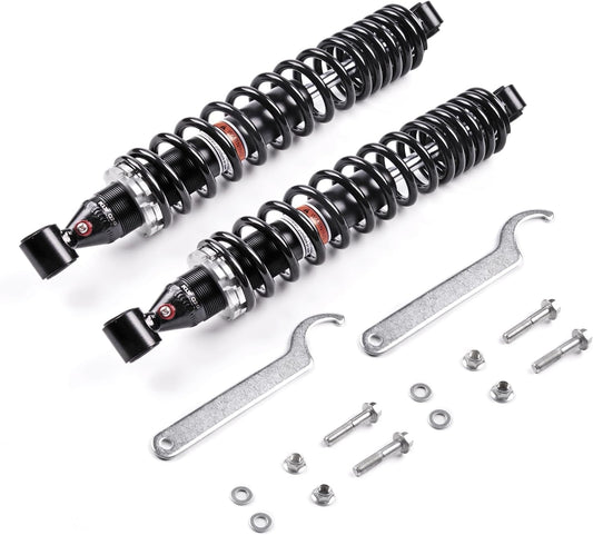 Front Left Right Twin-tube Shocks Absorber Compatible with 2001 2002 2003 2004 2005 Yamaha Raptor 660 YFM660R 700 ATV Gas Shocks 5LP-23350-00-00 5LP-23350-01-00 5LP-13350-41-00 2pcs