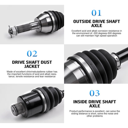 KLV Rear Left Right Drive Shaft CV Axle Compatible with 2003 2004 2005 Polaris Sportsman 400 500 600 700 800 MV7 Rear CV Axle 1380240 1380197
