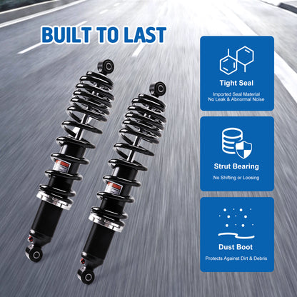 Front Left Right Shock Absorber Compatible with Can-Am ATV 2010-2012 Outlander 650/MAX 650 STD XT XT-P 2010-2012 Outlander 800/MAX 800 STD XT XT-P LTD Monotube Shocks Absorber 706201110 2 pcs