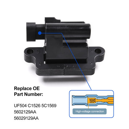 GOCPB Set of 8 Ignition Coils Pack Compatible with 2000 2001 2002 2003 2004 2005 2006 Cadillac Escalade Chevrolet Avalanche Silverado Suburban Tahoe GMC Savanna Sierra Yukon 4.8L 5.3L 6.0L V8 UF271
