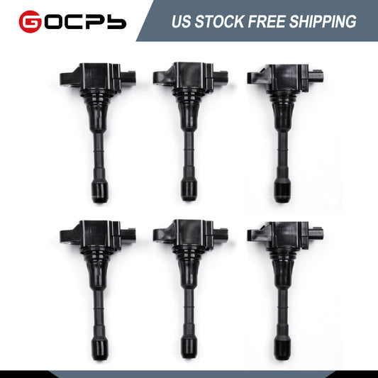 Set of 6 Ignition Coil Pack Compatible with 2007-2020 Infiniti Niss an 350Z Altima Maxima Murano Pathfinder Quest EX35 FX35 G25 G35 JX35 M35 M35h Q50 Q70 QX60 2.5L 3.5L V6 UF550 522082