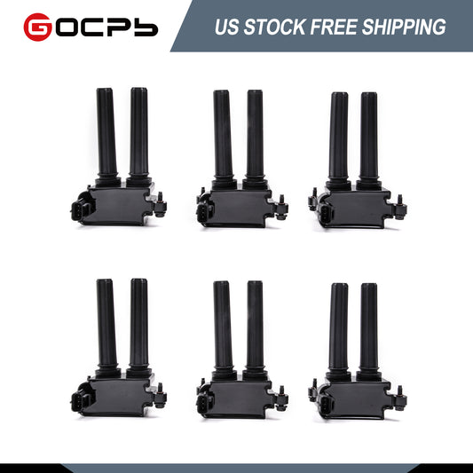 Ignition Coil Pack of 6 Compatible with 2008-2016 Jeep V8 5.7 L 6.1 L 6.4 L Chrysler 300 Aspen Dodge Challenger Charger Durango Magnum Ram Commander More Years 2005-2016 UF504 C1526