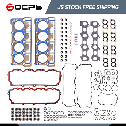 MLS Cylinder Head Gasket Set (18mm) Compatible with 2003-2010 Ford 6.0 L V8 Powerstroke Diesel Turbo F250 F350 F450 F550 E350 E450 Super Duty TS2637400SI HSU26734 26374PT CS26374 ES72229