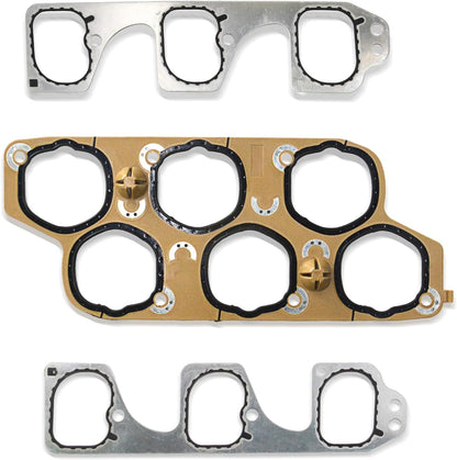 GOCPB Engine Intake Gasket Set with Upper Lower Intake Gaskets Compatible with 2004-2011 Buick Lacrosse Rendezvous Cadillac CTS SRX STS Malibu Pontiac G6 G8 Saturn Aura 3.6L 12598158
