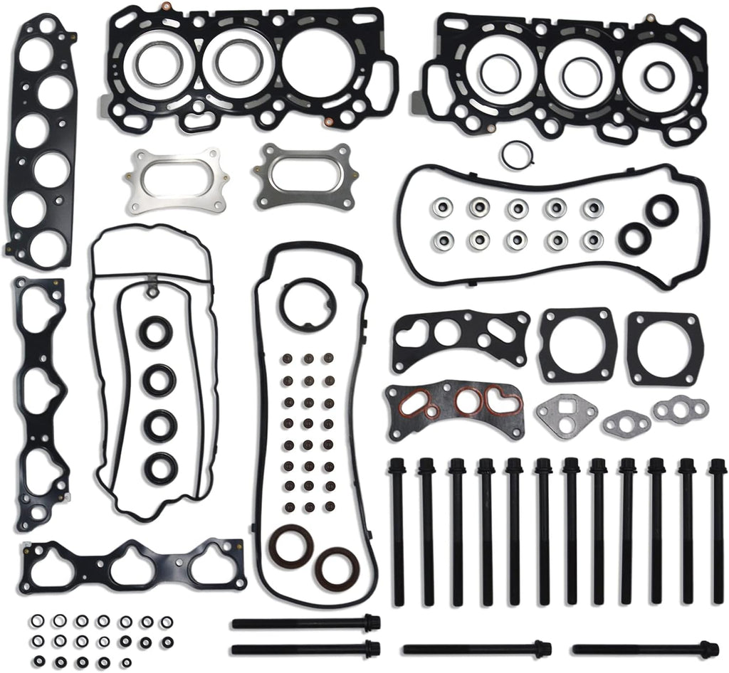GOCPB HGB268 Head Gasket Set with Head Bolt Kit Compatible with 2008-2017 Fits For Honda Accord 3.5L 3471cc V6 SOHC J35Y1 J35A7